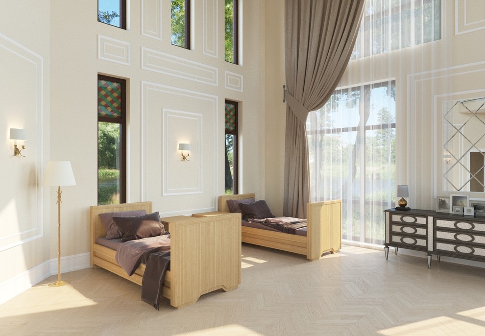 130 кв.м. загородного дома в классике