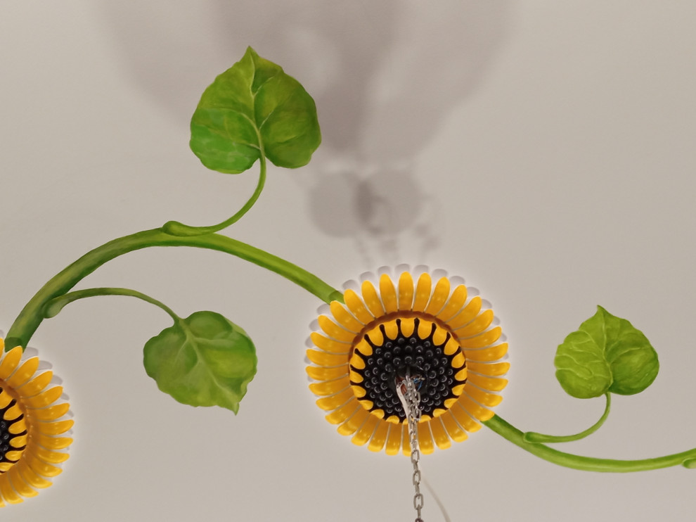 Роспись потолка на кухне