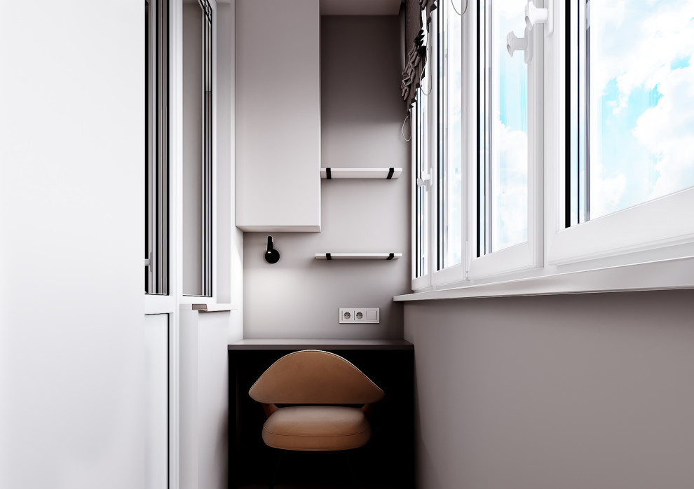 Светлый дизайн квартиры студии