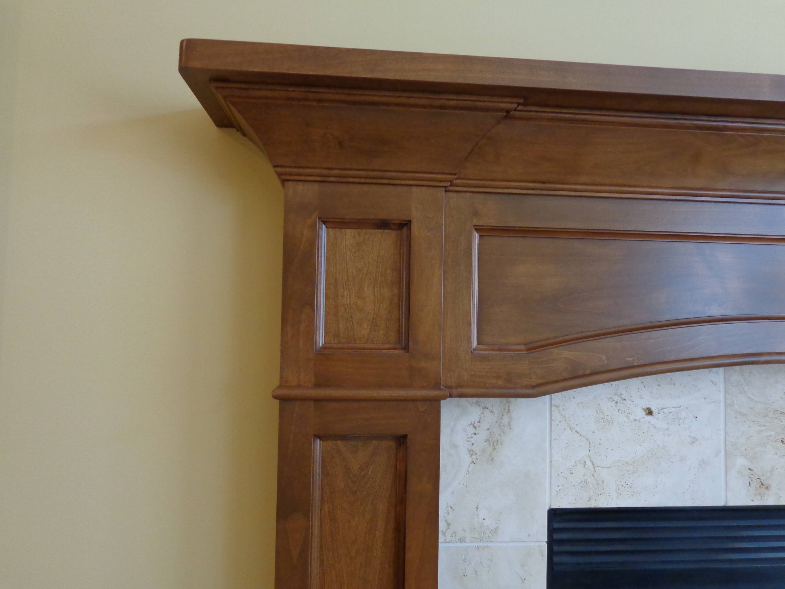 Mission Style Entertainment Center & Mantle