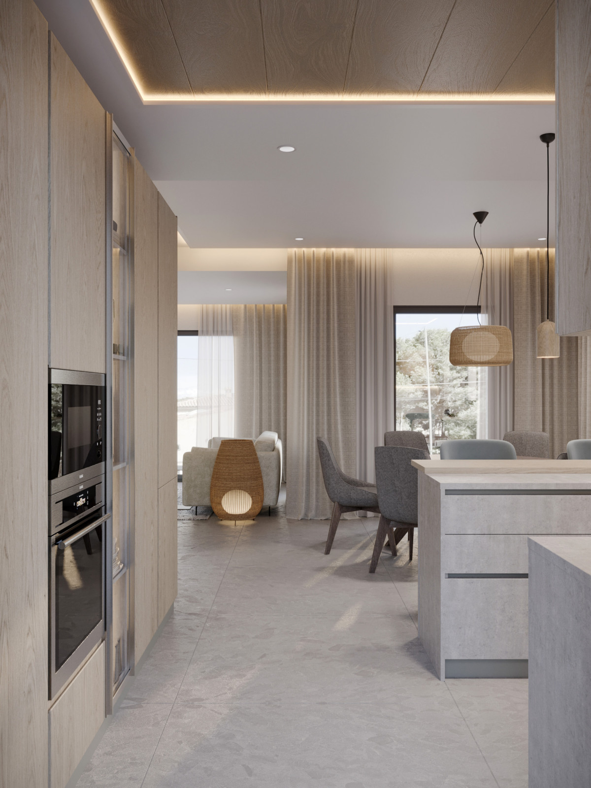 Интерьер дома 200 м2