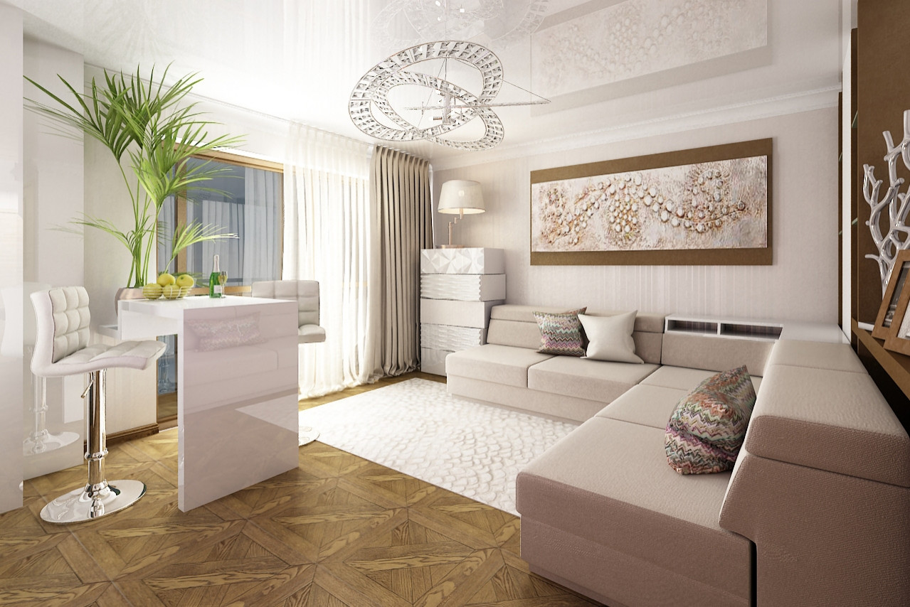 Типовая квартира - студия 1И4, 26 м.кв