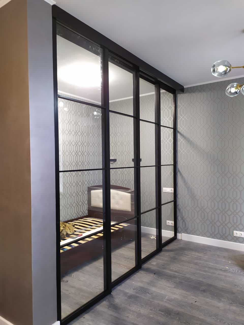 Loft перегородка раздвижная телескопического открывания