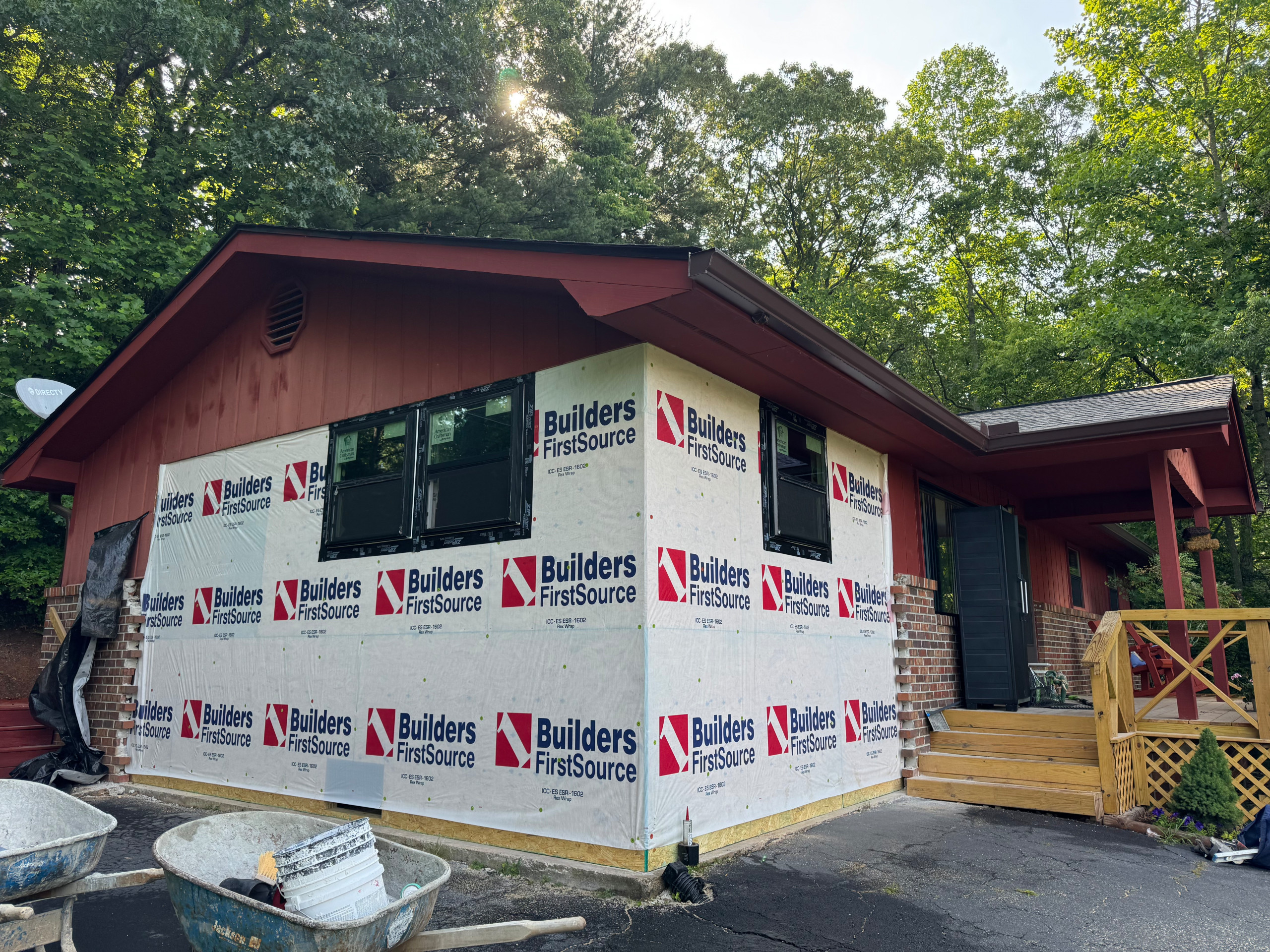 Carport Conversion to Living Space with Masonry and Window Upgrade