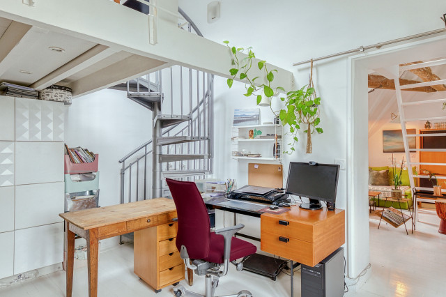 Sous les toits &agrave; Bastille | 70m&sup2; minimalistisch-arbeitszimmer