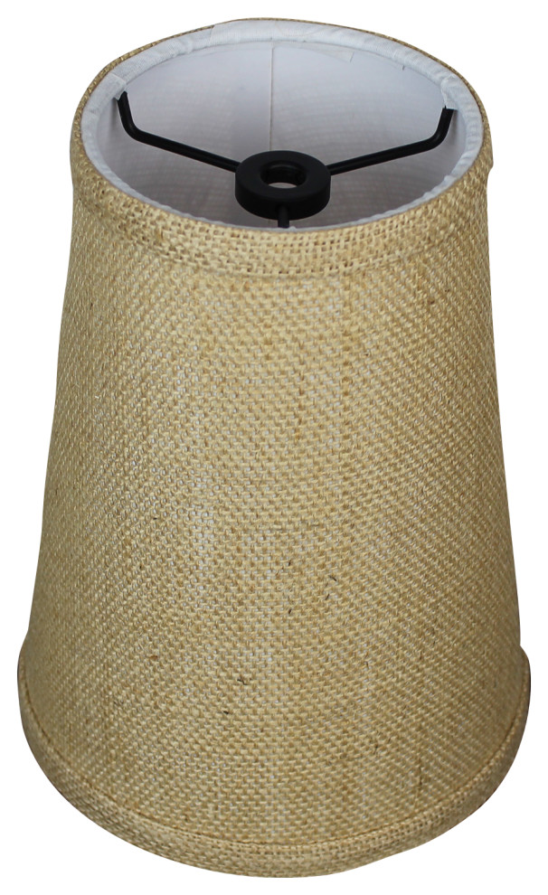 Fenchel Shades 4"x6"x8" Black Spider Attachment Empire Lamp Shade