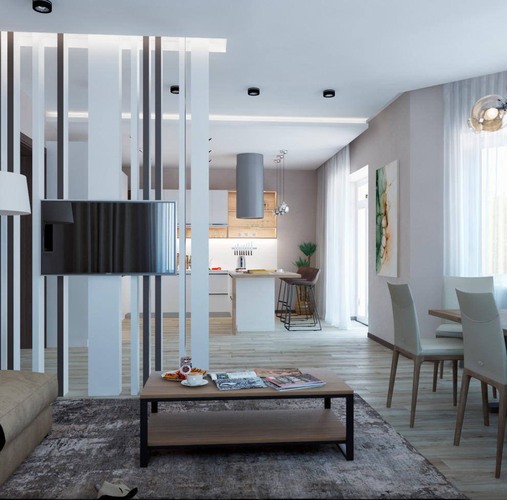 гостиная в большом доме