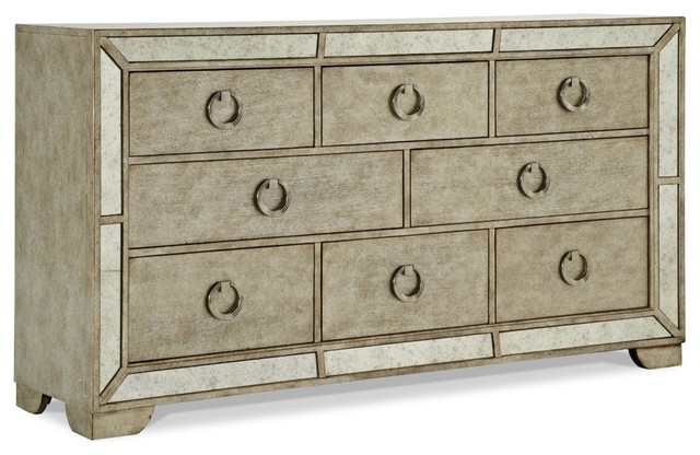 Pulaski Farrah 8 Drawer Dresser, Metallic