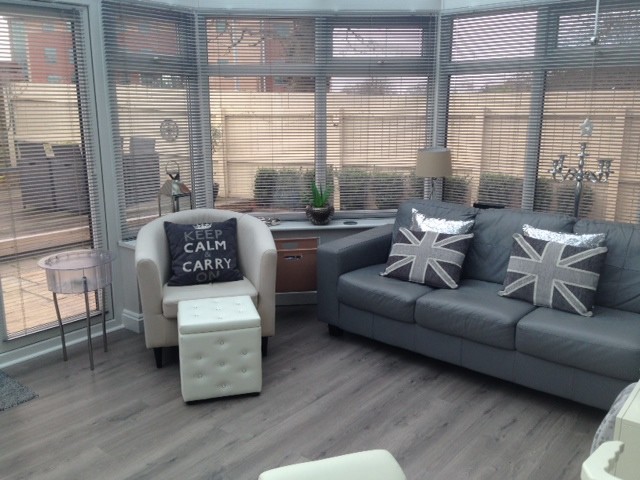 Photo of a modern sunroom in Other.