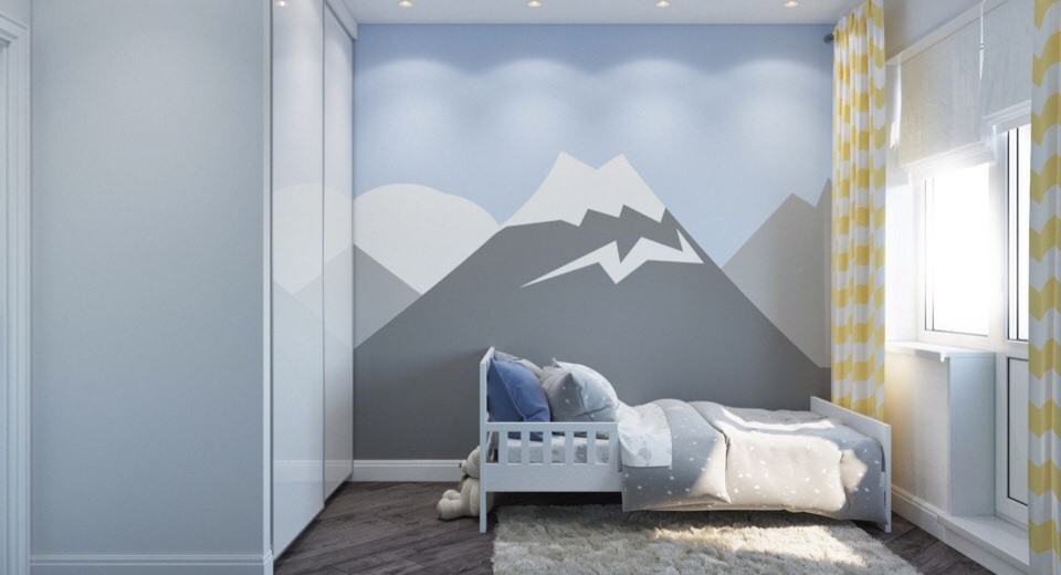 Трехкомнатная квартира для молодой семьи с тремя детьми