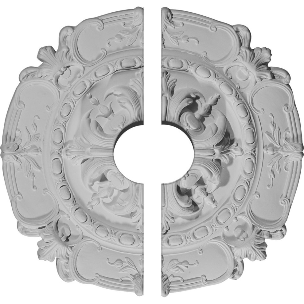 16 1 2 Od X 3 1 2 Id X 2 3 8 P Southampton Ceiling Medallion 2