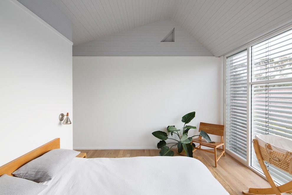 Scandinavian bedroom in Sydney.