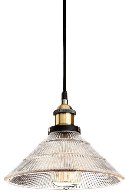 Empire Fluted Glass Pendant