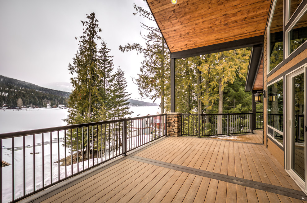Inspiration for a rustic home design remodel in Seattle