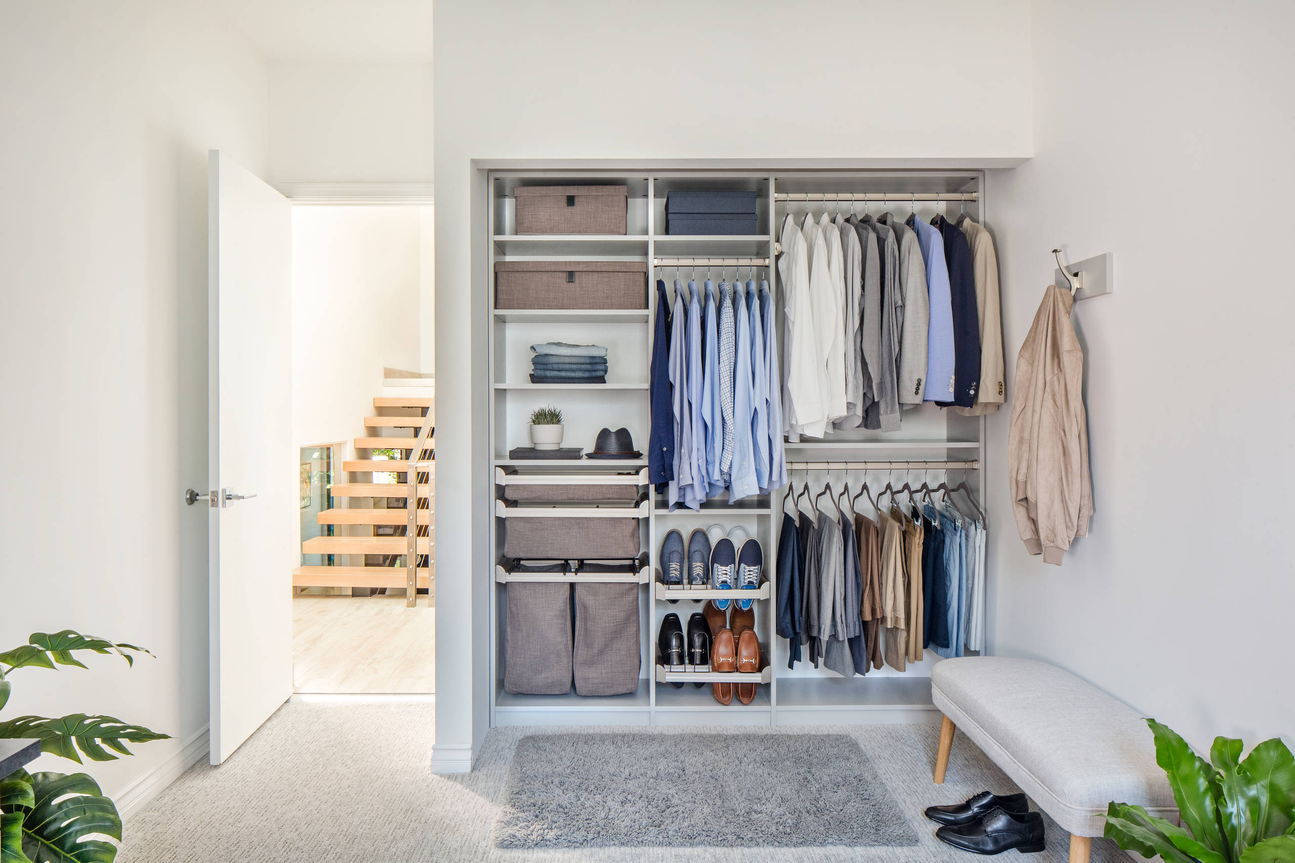Custom Bedroom Closet Organization Ideas | Simple Purposeful Living, image size:2560x1706