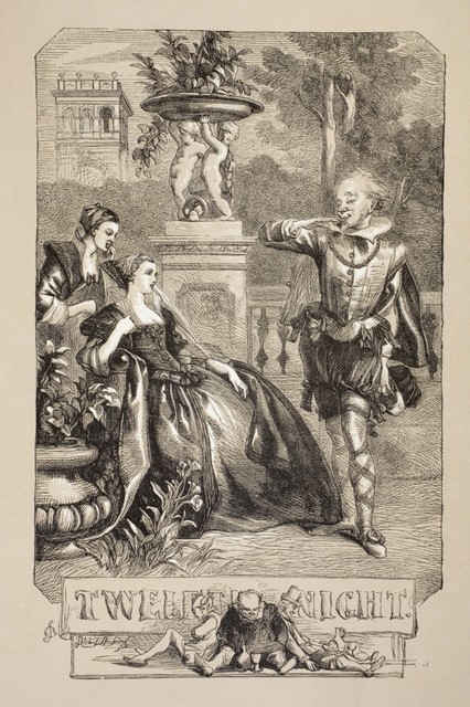 Illustration By Sir John Gilbert For Twelfth Night By William Shakespeare From Traditional