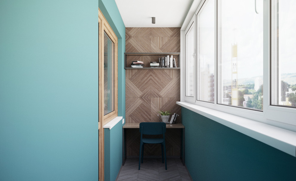 Балкон с рабочей зоной