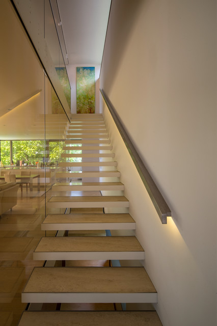 Haus KR contemporain-escalier