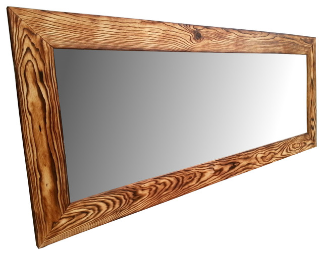 Rustic Handmade Reclaimed Wood Mirror, Handmade Wood Framed Mirrors