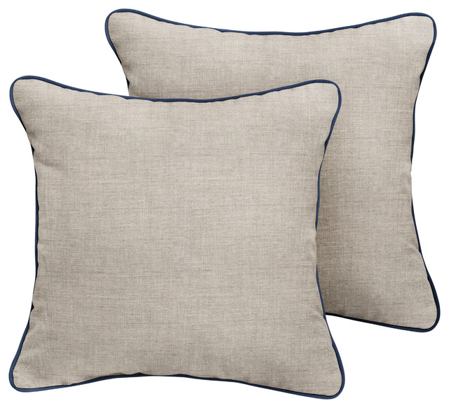 Fielding Sunbrella Outdoor Square Pillow Contemporary Outdoor