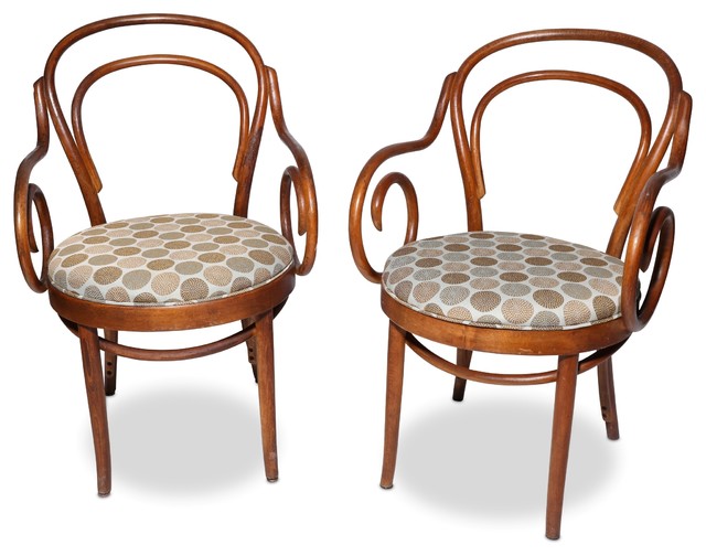 Consigned Vintage Shelby Williams Bentwood Bistro Arm Chairs Set Of Consigned Vintage Shelby Williams Bentwood Bistro Arm Chairs Set Of 2 Transitional Armchairs And Accent By F In