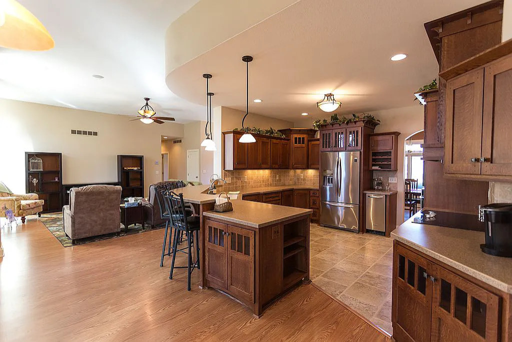 Kitchen and Living Room