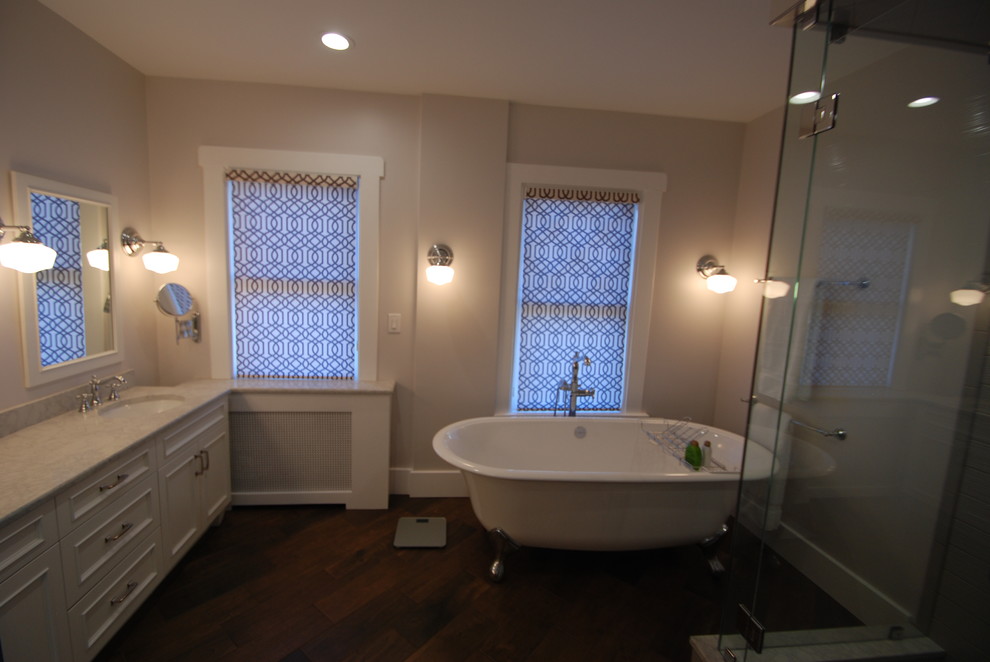 Design ideas for a large transitional bathroom in Other.