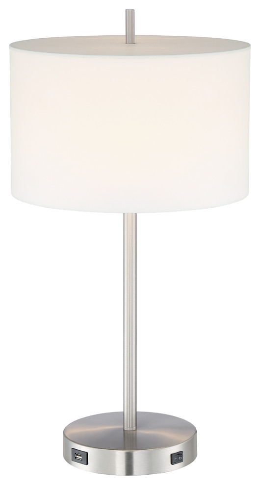 desk lamp with usb port and outlet