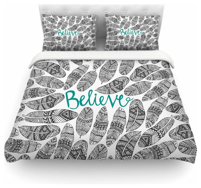 pom graphic design quot believe quot duvet cover contemporary duvet covers and duvet sets by kess pom graphic design quot believe quot duvet cover contemporary duvet covers and duvet sets by kess