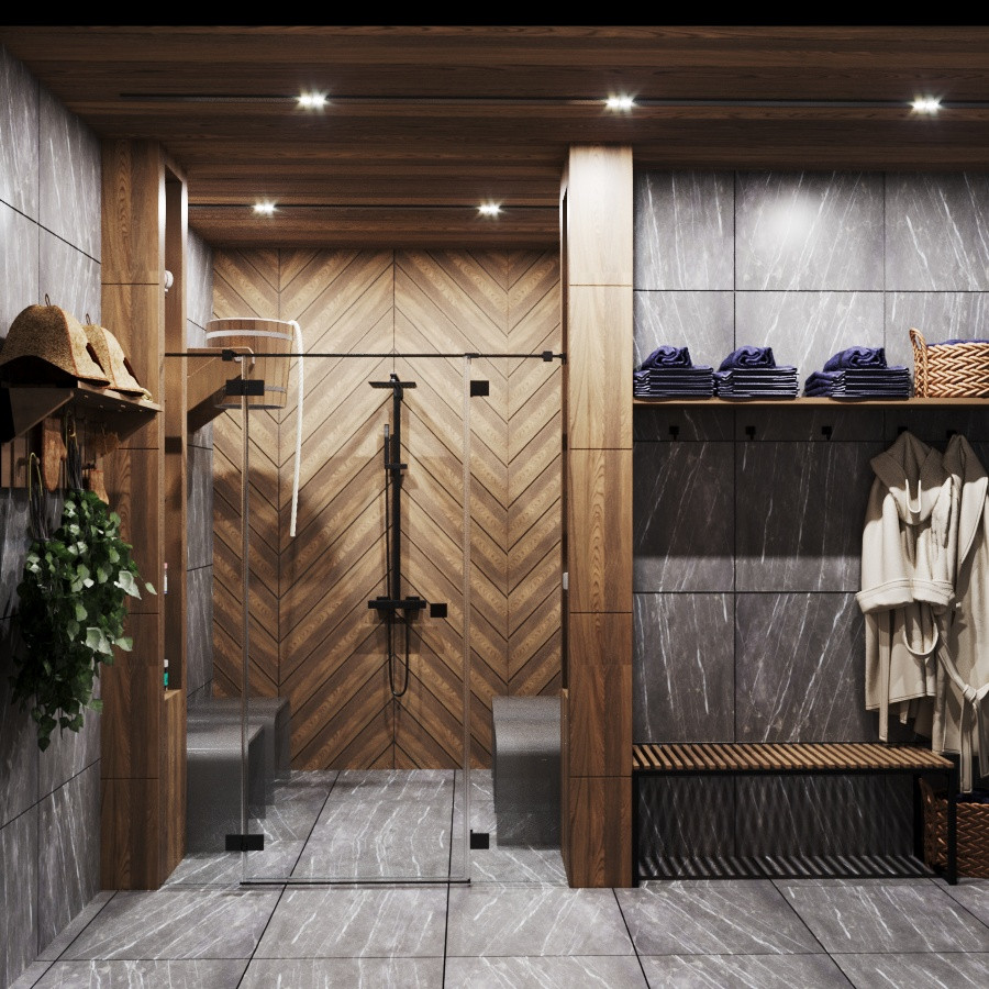 Дизайн зоны барбекю и бани