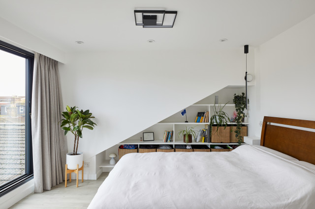 North West London Top Floor Apartment modern-bedroom