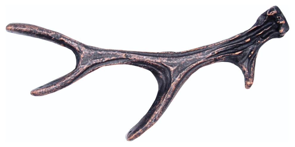 4 Point Antler Cabinet Pull, Oil Rubbed Bronze