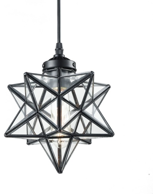 Clear Glass Moravian Star Pendant Light Chandelier Pendant Lighting