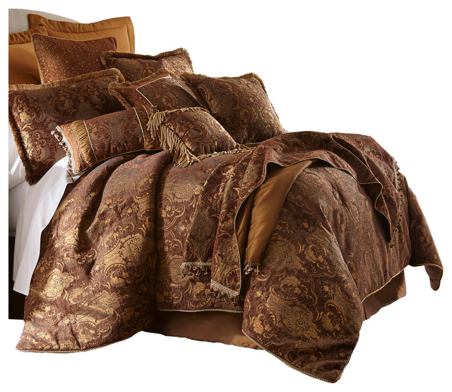 Sherry Kline China Art Brown 6 Piece Comforter Set Traditional