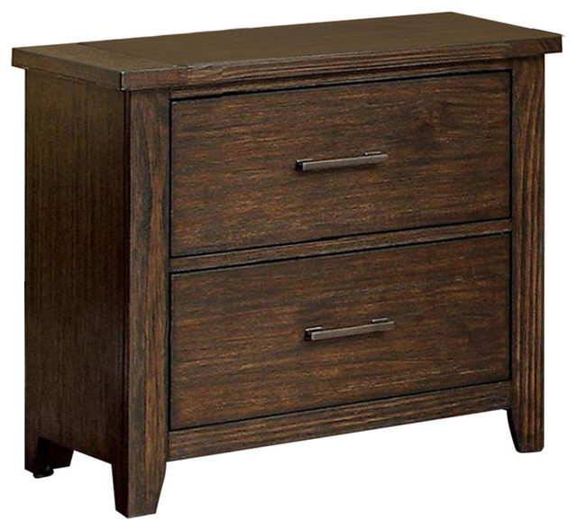 Ribeira Traditional Night Stand End Table In Dark Walnut Finish Ribeira Traditional Night Stand End Table In Dark Walnut Finish Transitional Nightstands And Bedside Tables By Ere