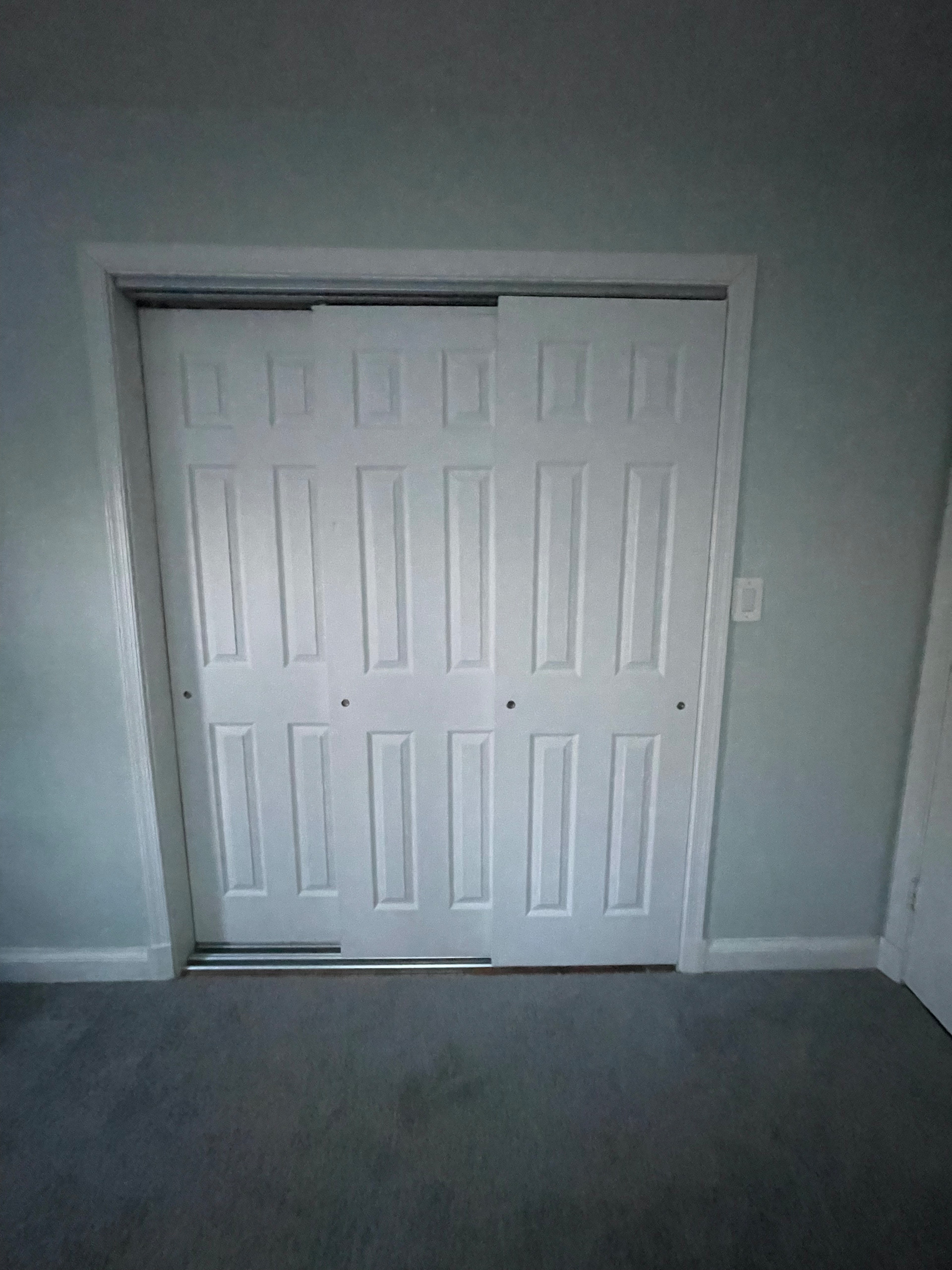 Closets, trim and paint