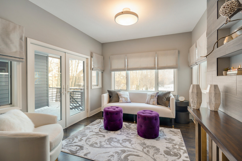 View of Modern Rambler Makeover - Transitional - Sunroom - Minneapolis - by ...