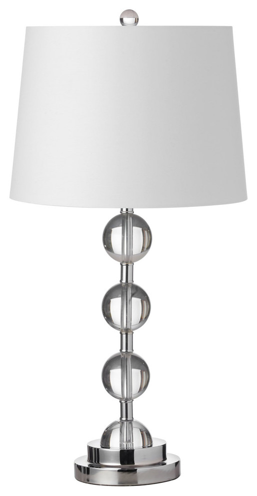 1-Light Table/Desk Lamp With Polished Chrome Shade