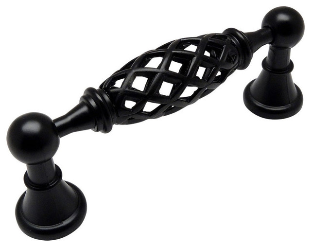 10 Pack Hole Centers 2322FB Cosmas 2322FB Flat Black Cabinet Hardware Handle Pull 3-3//4 Inch 10 Pack 96mm