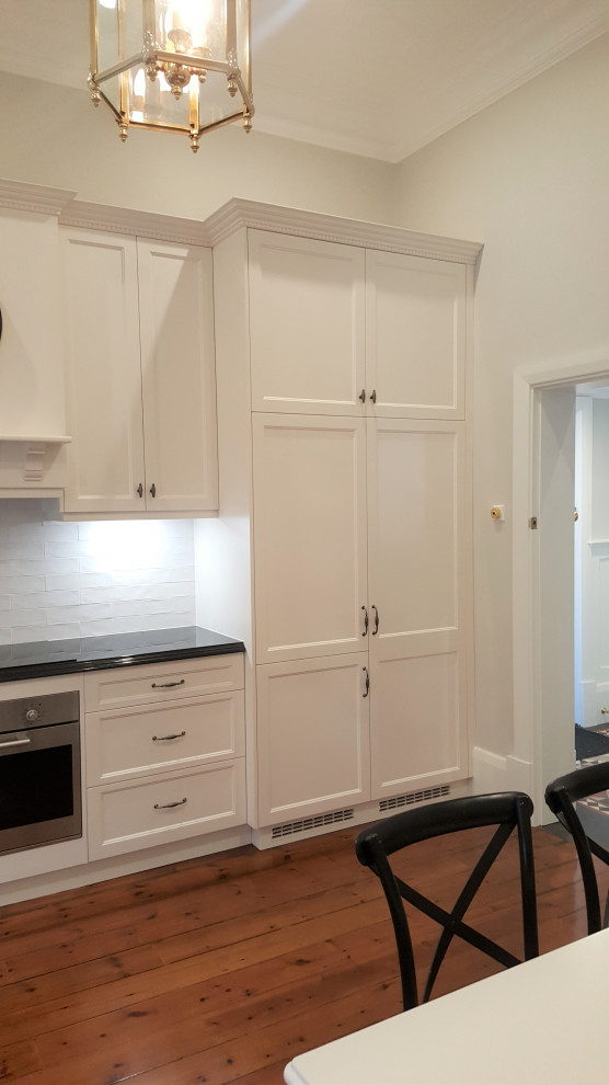 Design ideas for a transitional kitchen in Adelaide.