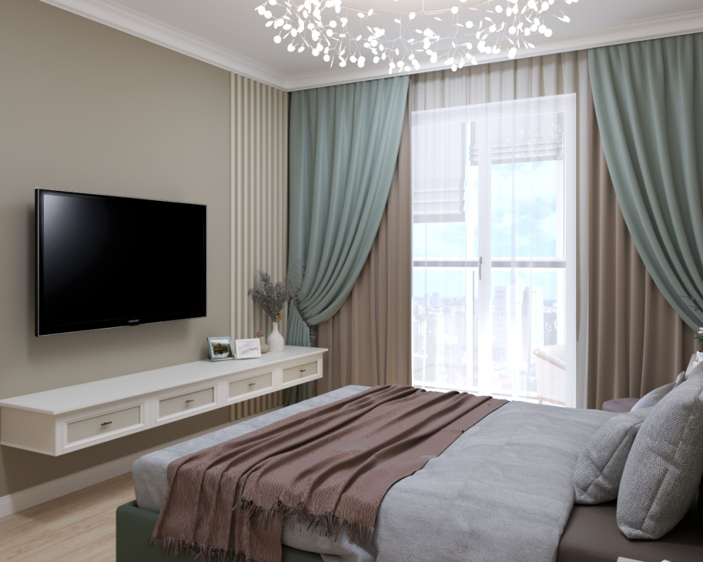 Спальня, фрагмент, визуализация