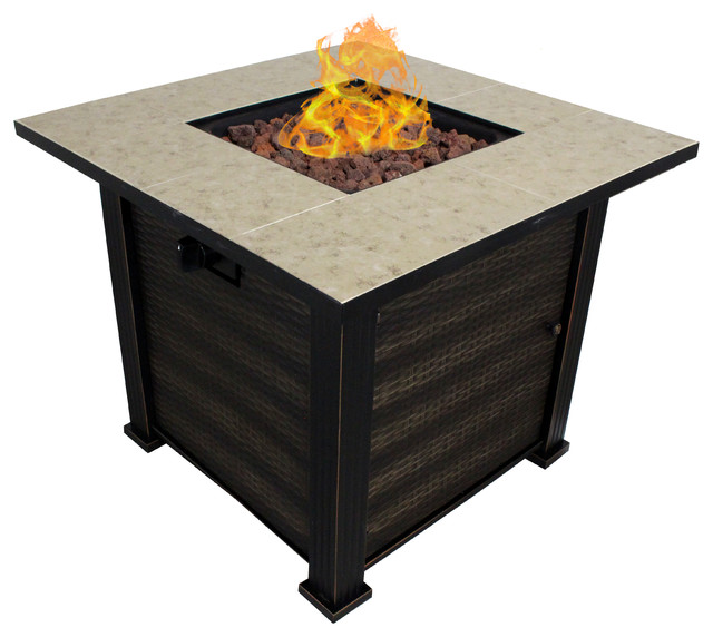 Viento Fire Pit Table Transitional Pits By Patio Retreat Viento Fire Pit Table
