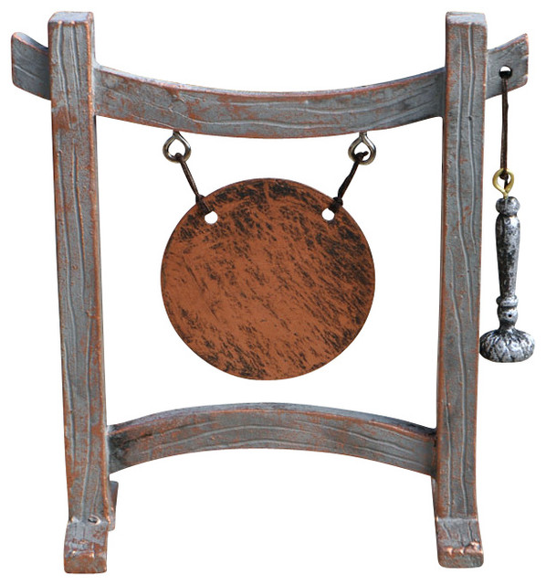 Miniature Fairy Garden Suspended Gong Rustic Decorative Objects And