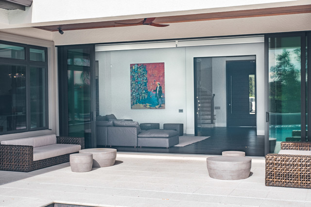 Odessa New Construction contemporary-veranda