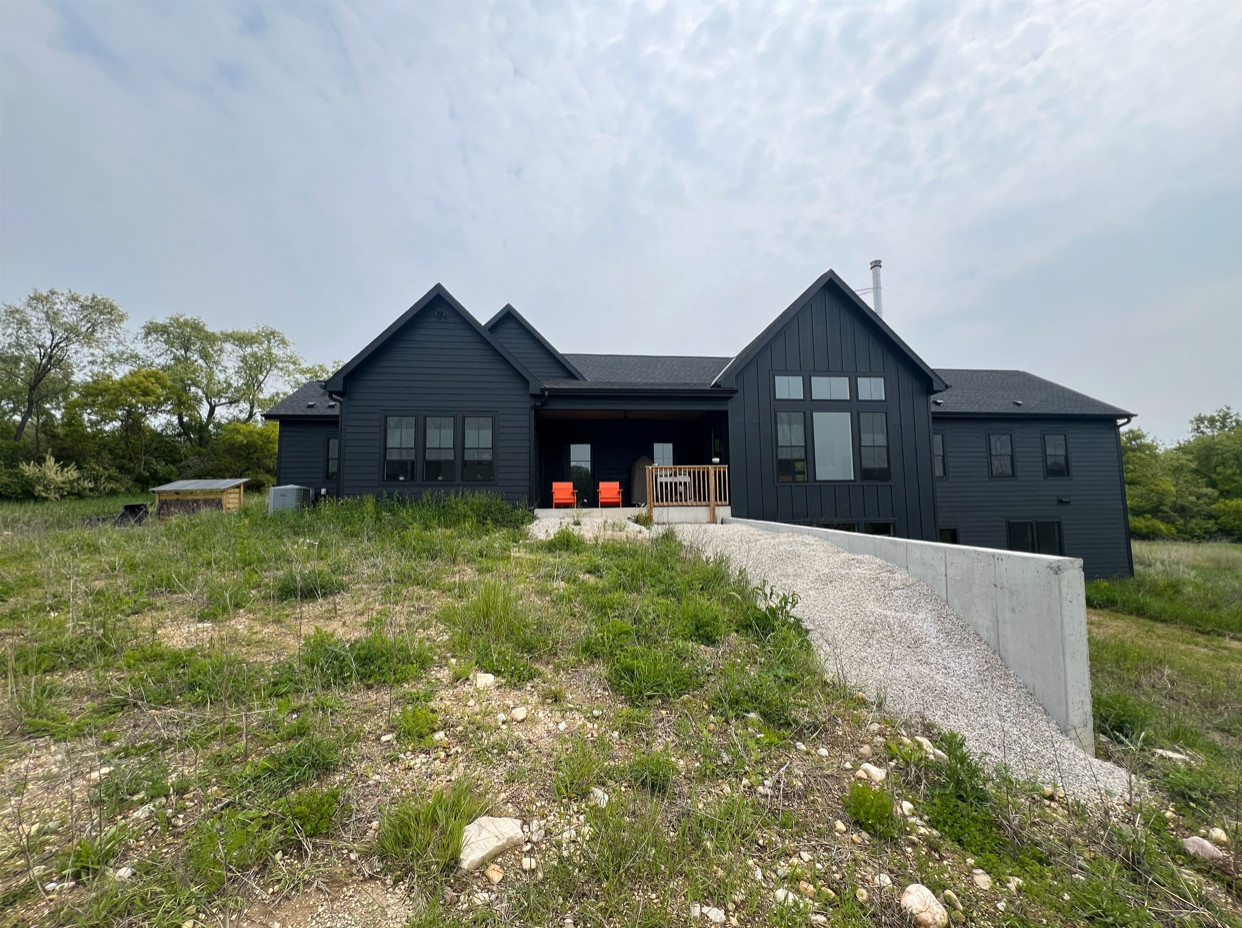 Mid-Century Front + Backyard Landscape - Hartford, WI