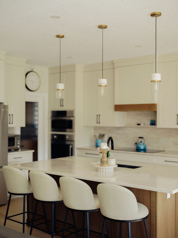 Transitional kitchen photo in Edmonton
