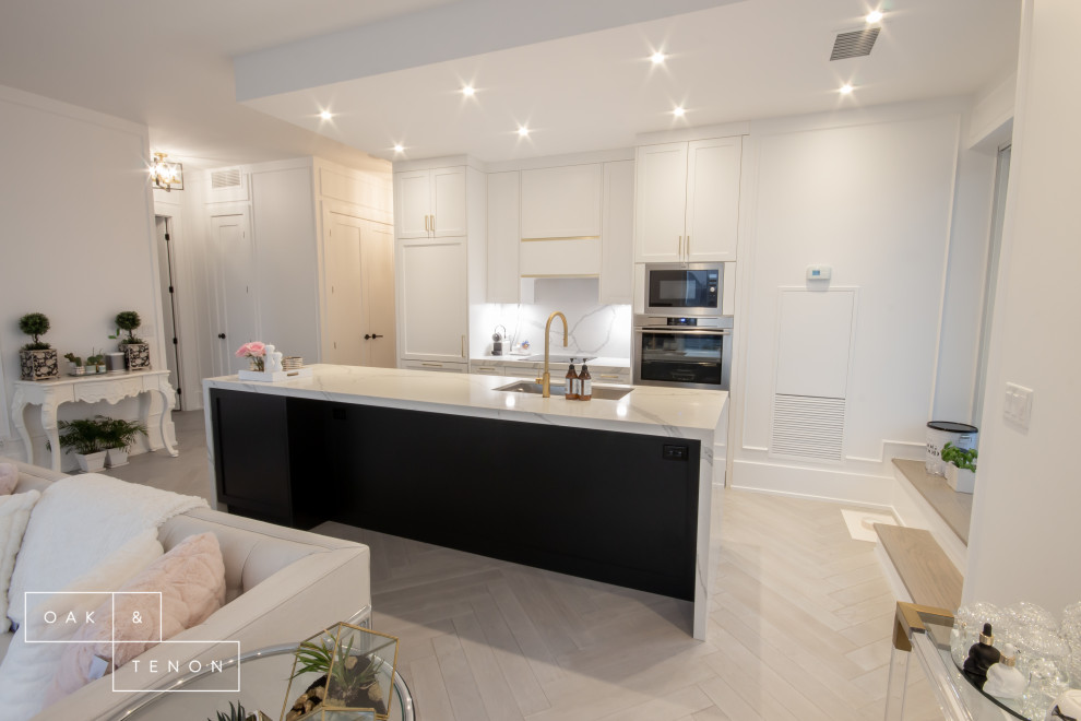 Inspiration for a transitional kitchen remodel in Toronto