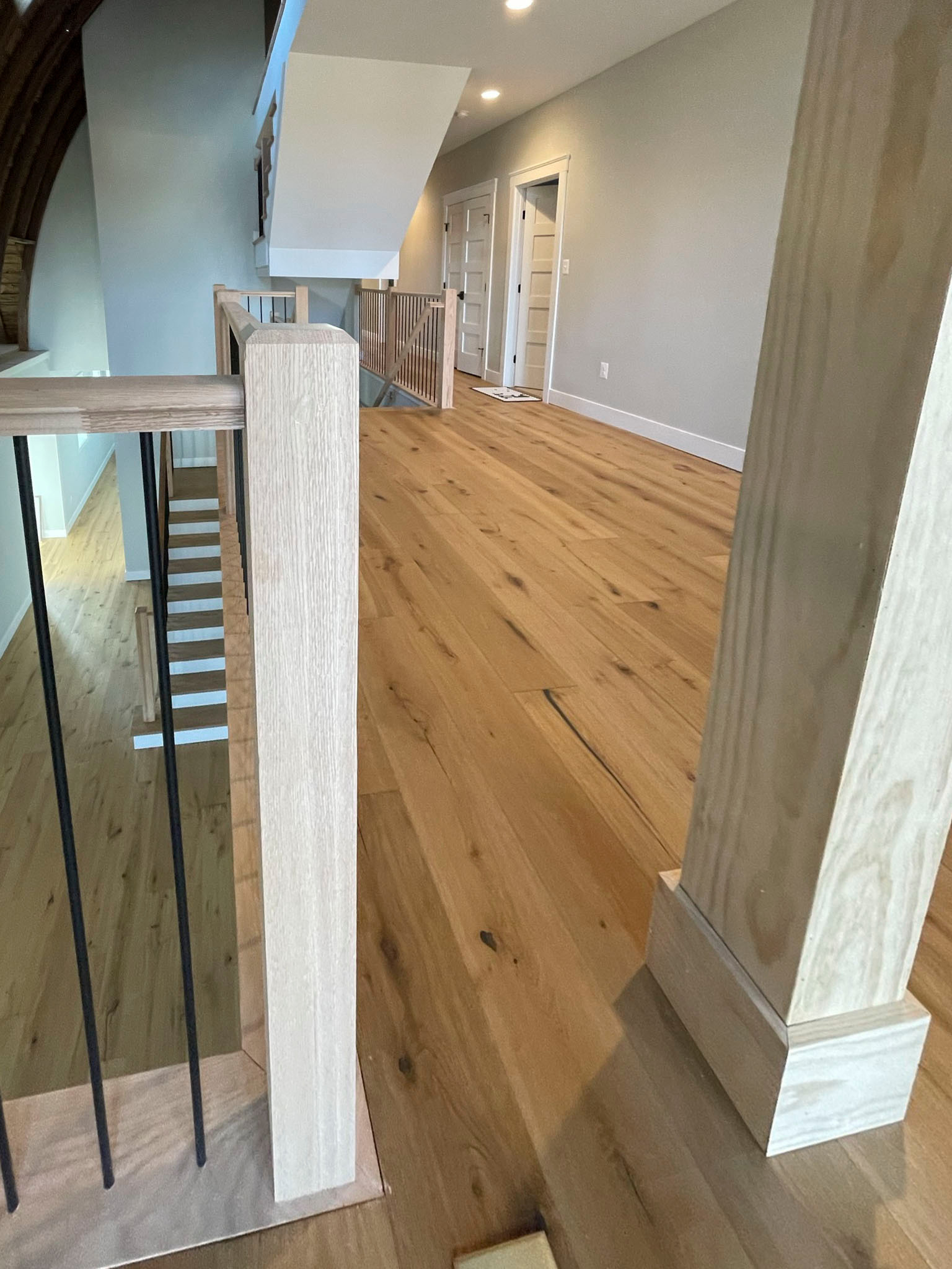 102_Straight-Freestanding Stairs/Landing in Barn Style Home, Leesburg VA 20175