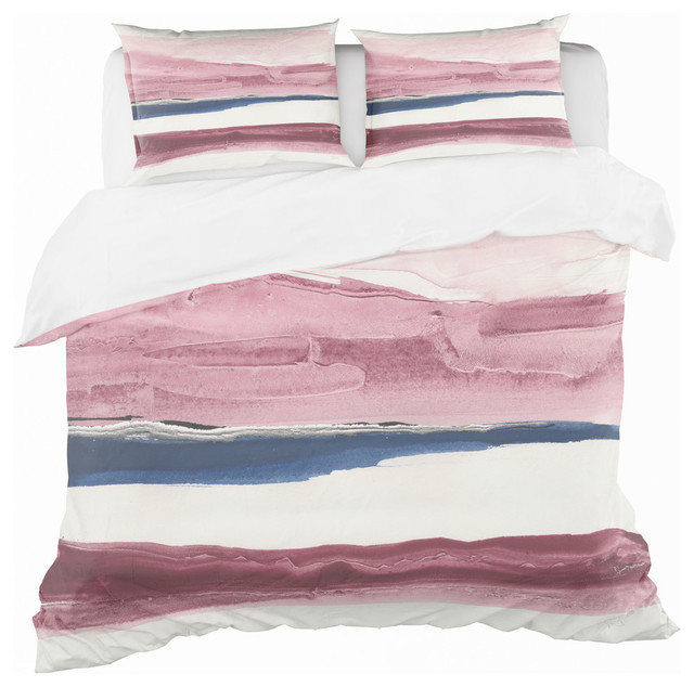 Patch Of Dirty Pink Ii Geometric Duvet Cover Set Contemporary