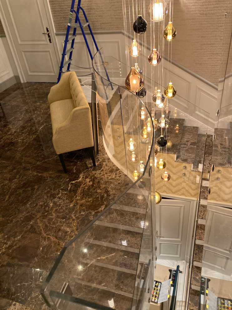 Стеклянные ограждения для лестницы